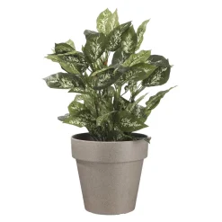 Orion Bloempot Rond Grijs - (H28,5Xo30 Cm)|Mica Decorations Best