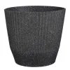 Rio Bloempot Rond Zwart Terrazzo - (H33,5Xo37 Cm)|Mica Decorations Fashion