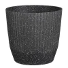 Rio Bloempot Rond Zwart Terrazzo - (H28Xo31 Cm)|Mica Decorations Best Sale