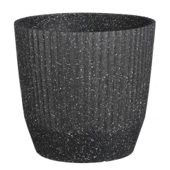 Rio Bloempot Rond Zwart Terrazzo - (H28Xo31 Cm)|Mica Decorations Best Sale