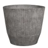 Rio Bloempot Rond Lichtgrijs - (H33,5Xo37 Cm)|Mica Decorations Cheap