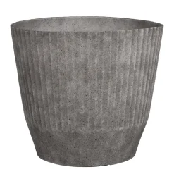 Rio Bloempot Rond Lichtgrijs - (H33,5Xo37 Cm)|Mica Decorations Cheap