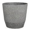 Rio Bloempot Rond Grijs Terrazzo - (H33,5Xo37 Cm)|Mica Decorations Outlet