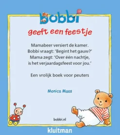Monica Maas Bobbi: Bobbi Geeft Een Feestje Uitdeelboekjes|wehkamp Shop