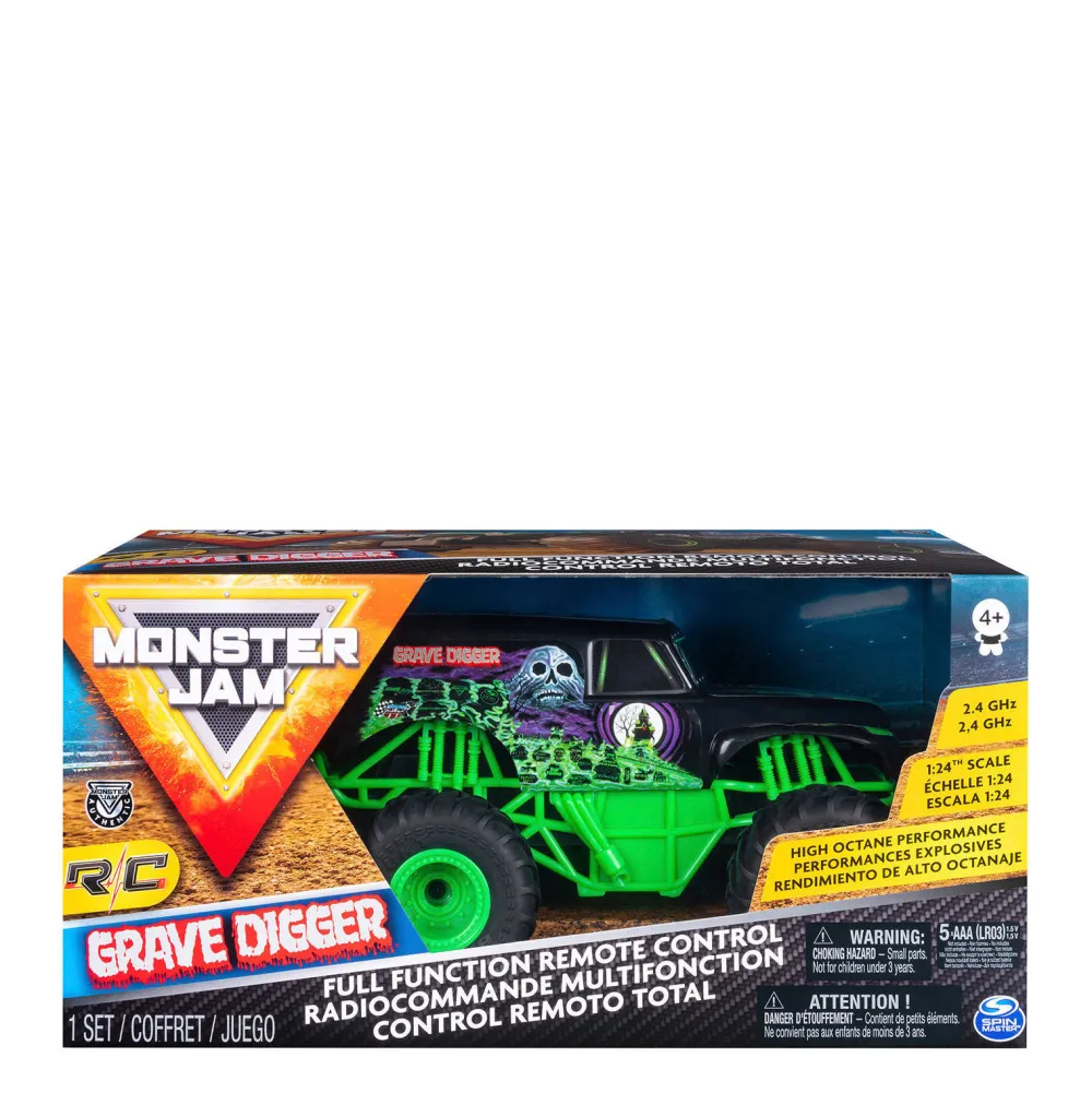 Grave Digger Bestuurbare Auto 1:24|Monster Jam Sale