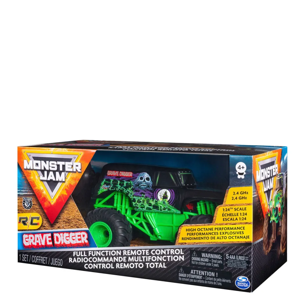 Grave Digger Bestuurbare Auto 1:24|Monster Jam Sale