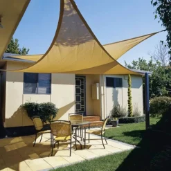 Schaduwdoek Driehoek Zand 500X500X500 Cm|NC Outdoor Cheap