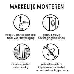 Coolfit Schaduwdoek Driehoek (500X500X500 Cm)|Nesling Store