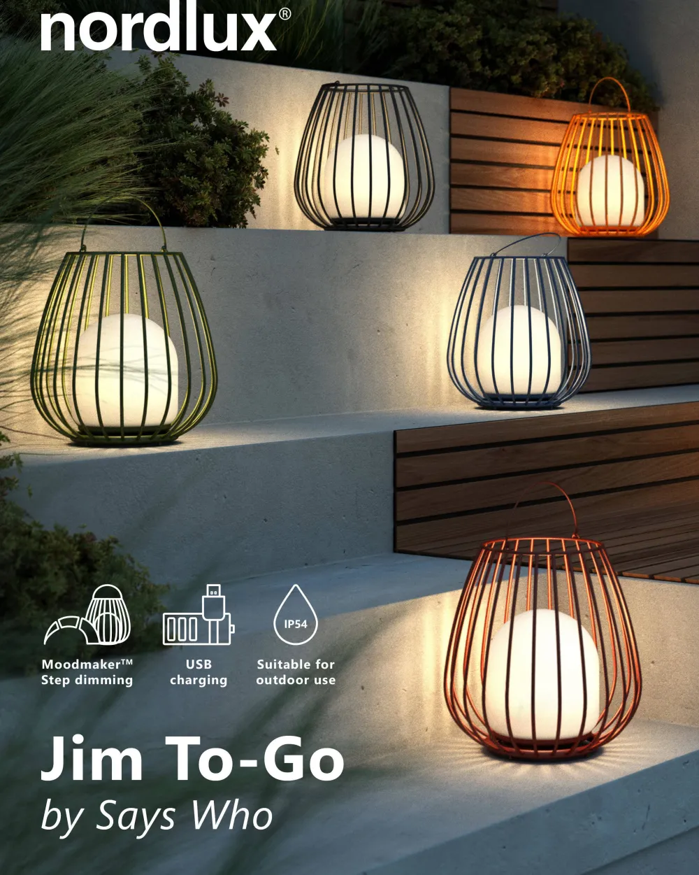 Tafelverlichting Jim To Go Usb Oplaadbaar|Nordlux Store