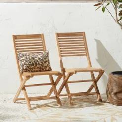 Teak Bistrostoel Bandung (Set Van 2)|NOUS Garden Cheap