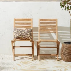 Teak Bistrostoel Bandung (Set Van 2)|NOUS Garden Cheap