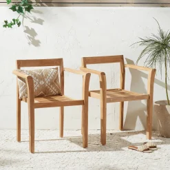 Teak Tuinstoel Bromo (Set Van 2)|NOUS Garden Clearance
