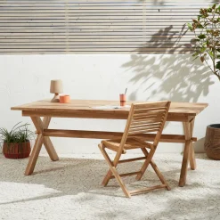 Teak Tuintafel Tautan (200X100 Cm)|NOUS Garden Sale