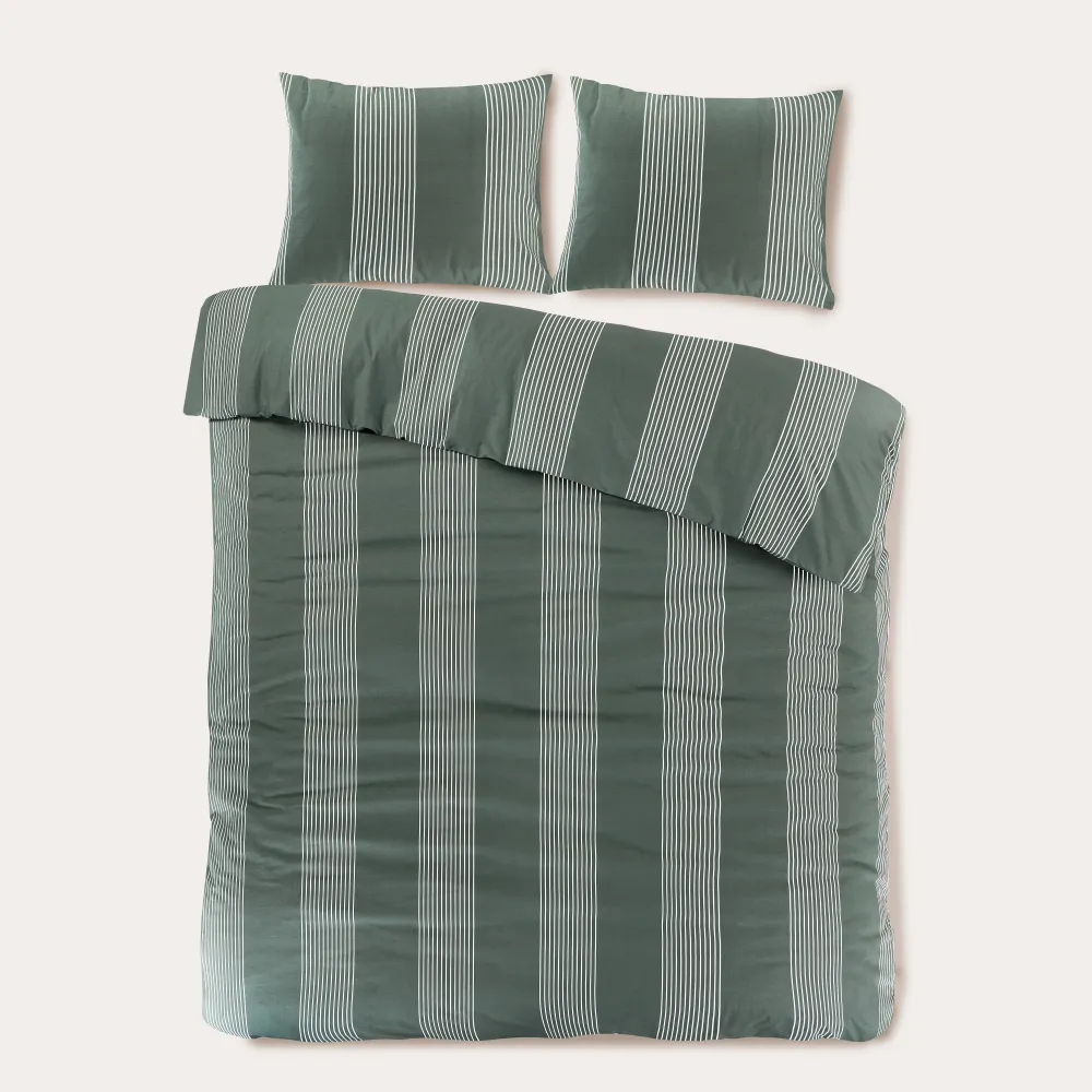 Discount NOUS Living Katoenen Dekbedovertrek Lits-Jumeaux Wide Stripe (240X220 Cm)