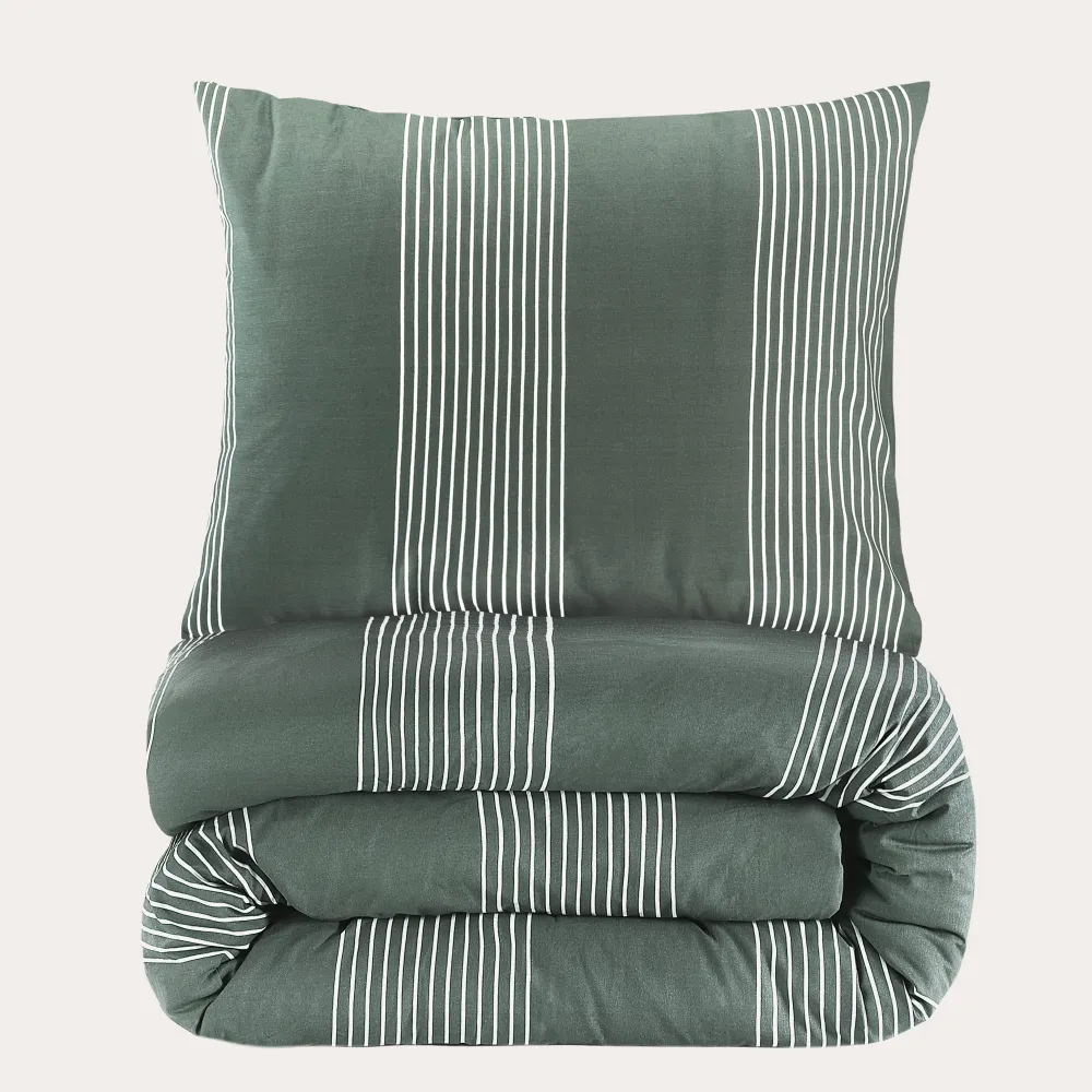 Sale NOUS Living Katoenen Dekbedovertrek 1 Persoons Wide Stripe (140X220 Cm)