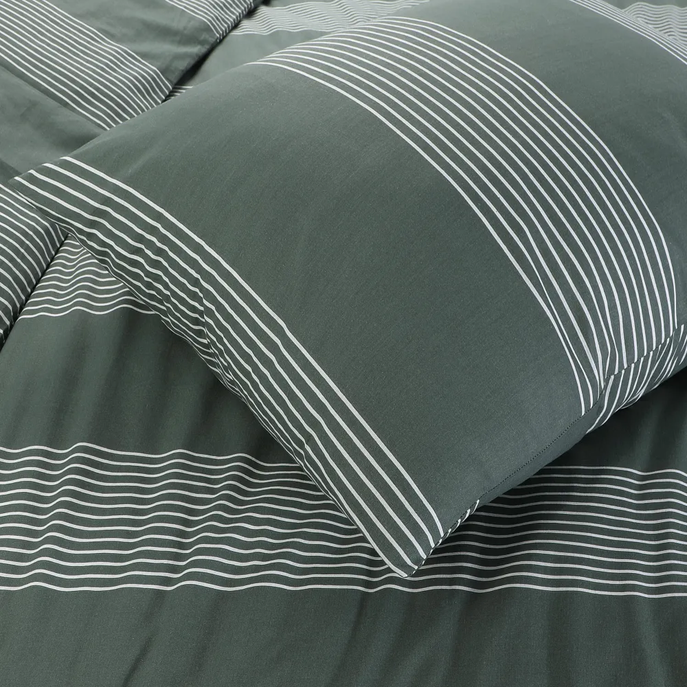 Sale NOUS Living Katoenen Dekbedovertrek 1 Persoons Wide Stripe (140X220 Cm)