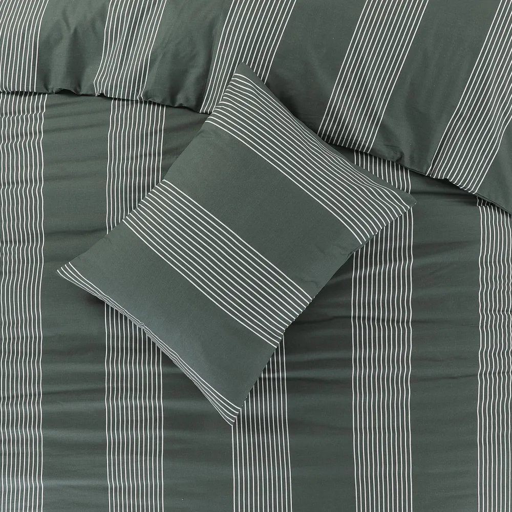 Sale NOUS Living Katoenen Dekbedovertrek 1 Persoons Wide Stripe (140X220 Cm)
