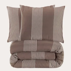 Shop NOUS Living Katoenen Dekbedovertrek Lits-Jumeaux Wide Stripe (240X220 Cm)