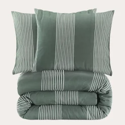 Best NOUS Living Katoenen Dekbedovertrek 2 Persoons Wide Stripe (200X220 Cm)