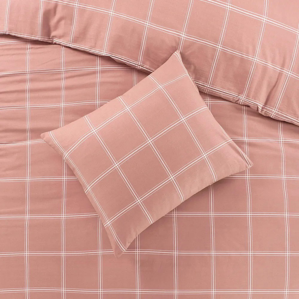 Online NOUS Living Katoenen Dekbedovertrek Lits-Jumeaux Line Check (240X220 Cm)