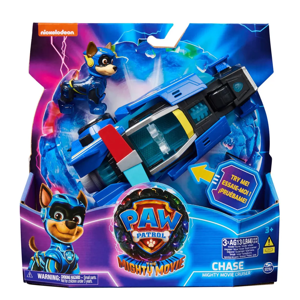 The Mighty Movie Politiewagen Met Chase-Actiefiguur Licht En Geluid|Paw Patrol Outlet