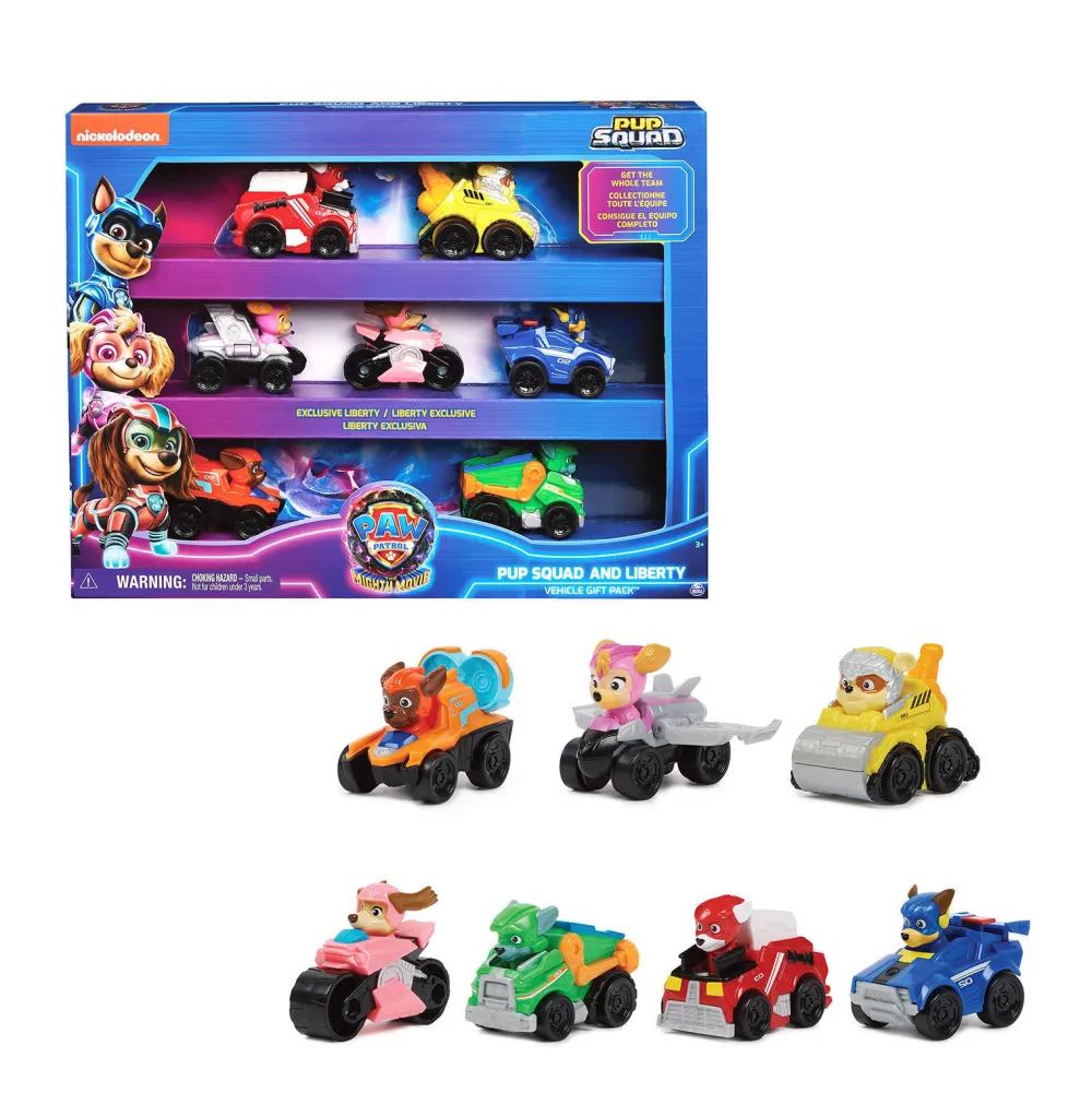 The Mighty Movie 7-Delige Pup Squad Racers Cadeauset|Paw Patrol Cheap