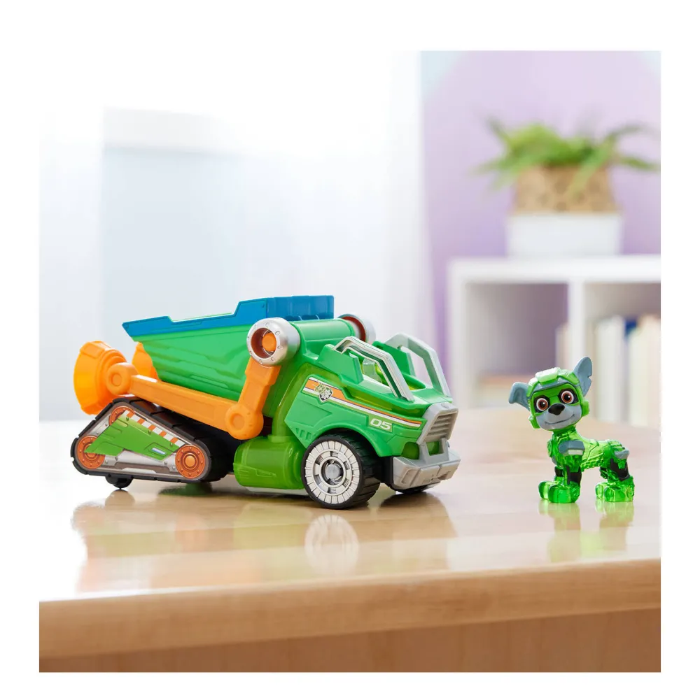 The Mighty Movie Vuilniswagen Met Rocky Actiefiguur Licht En Geluid|Paw Patrol Cheap
