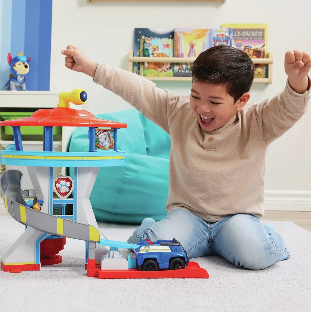 Uitkijktoren Met Voertuigwerper 2 Chase-Actiefiguren De Politieauto Van Chase En Accessoires|Paw Patrol Flash Sale