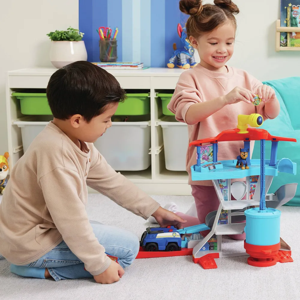 Uitkijktoren Met Voertuigwerper 2 Chase-Actiefiguren De Politieauto Van Chase En Accessoires|Paw Patrol Flash Sale
