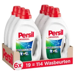 Clearance Persil Gel Universal - Vloeibaar Wasmiddel - Universal - Voordeelverpakking - 6 X 19 Wasbeurten - 114 Wasbeurten