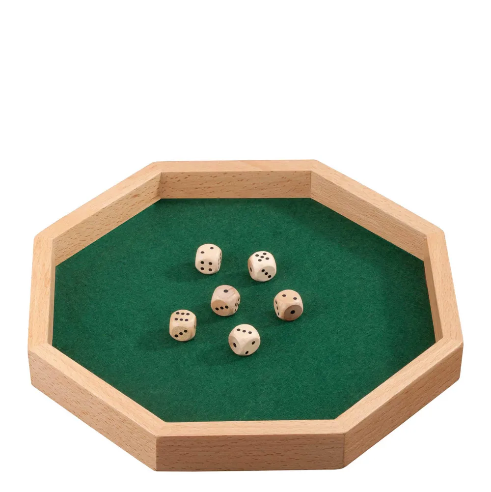 Octagon Dobbelpiste (28Cm) Dobbelspel|Philos New