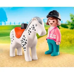 1-2-3 Ruiter Met Paard 70404|Playmobil Fashion