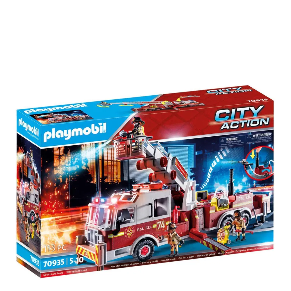 City Action Brandweerwagen: Us Tower Ladder 70935|Playmobil Cheap