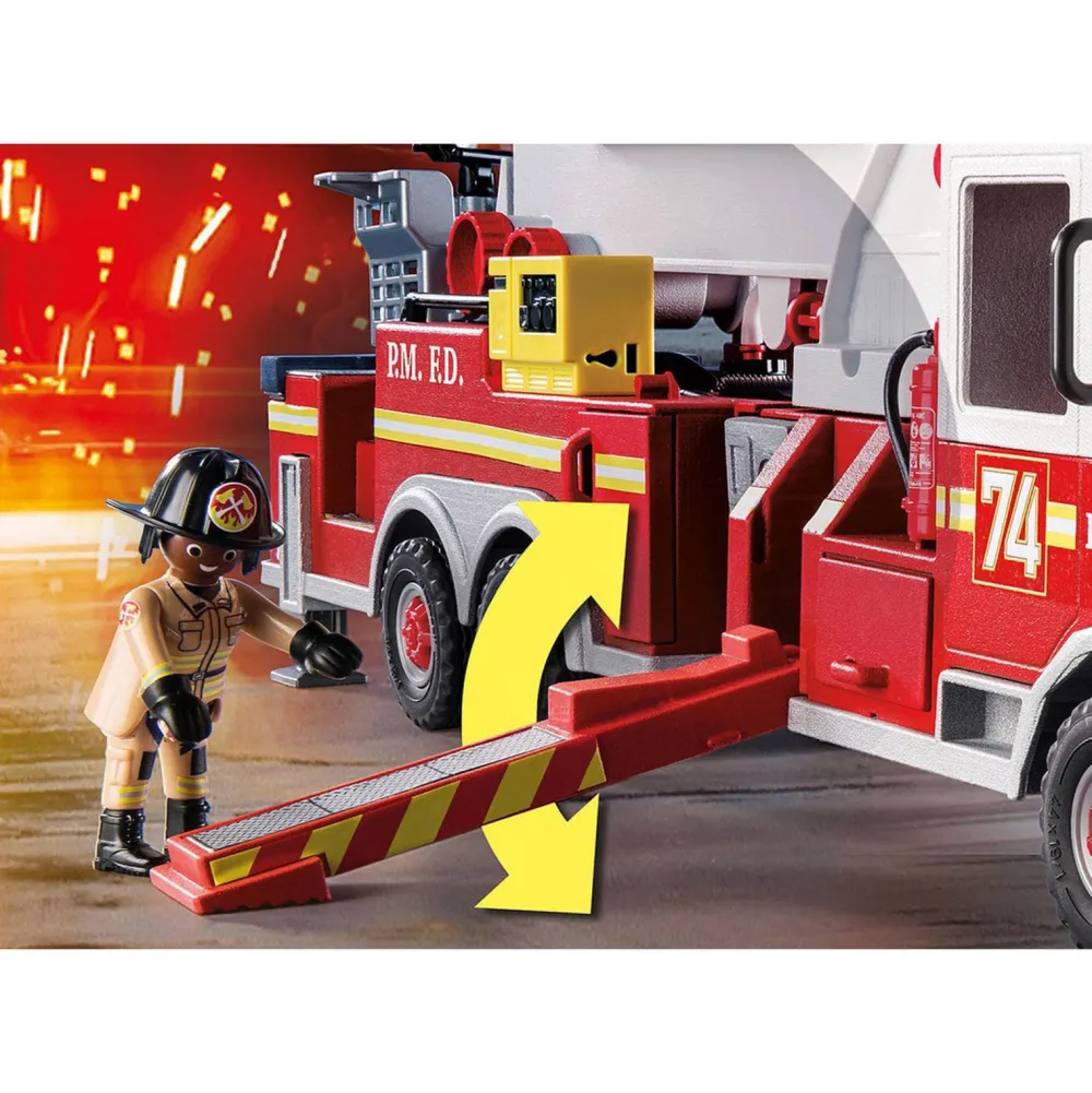 City Action Brandweerwagen: Us Tower Ladder 70935|Playmobil Cheap