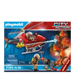 City Action Brandbestrijding Helikopter - 71195|Playmobil Store