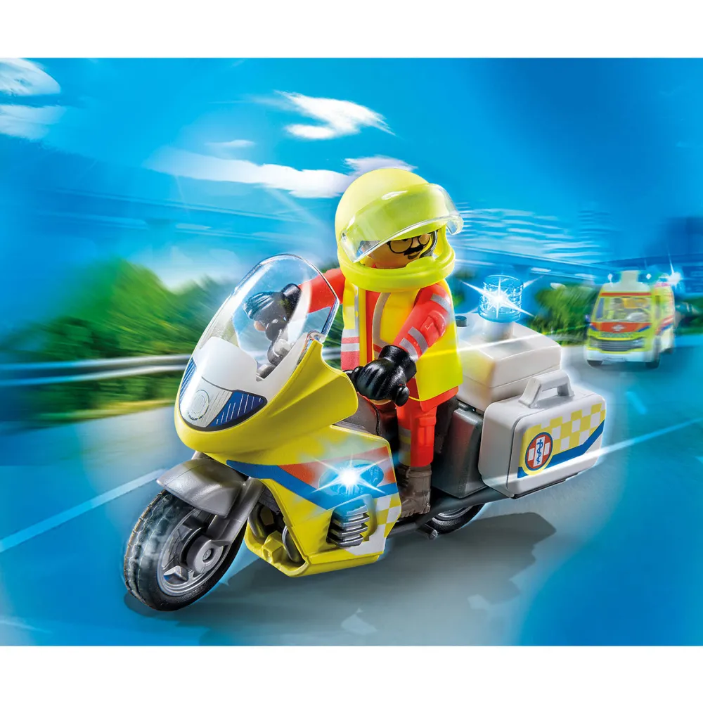 City Life Noodmotorfiets Met Zwaailicht - 71205|Playmobil Cheap