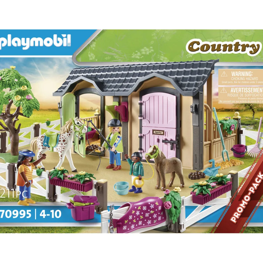 Country Rijlessen Met Paardenboxen 70995|Playmobil Best