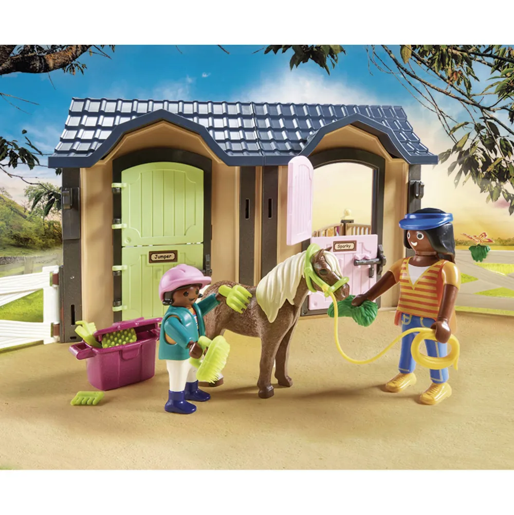 Country Rijlessen Met Paardenboxen 70995|Playmobil Best