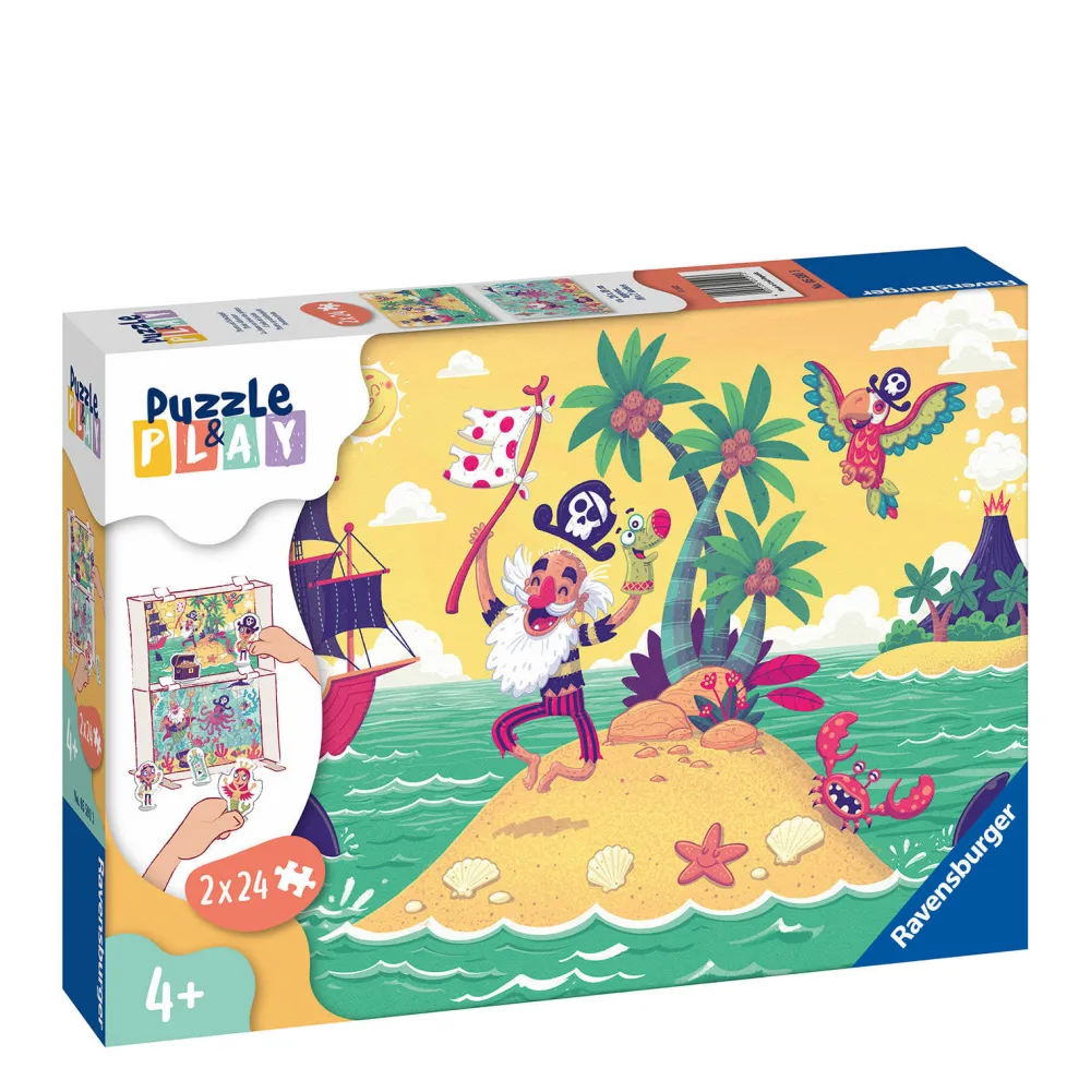 Puzzle & Play Piraten Legpuzzel 48 Stukjes|Ravensburger Outlet