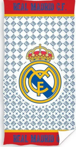 Outlet Real Madrid Kinderstrandlaken (70X140 Cm) Wit
