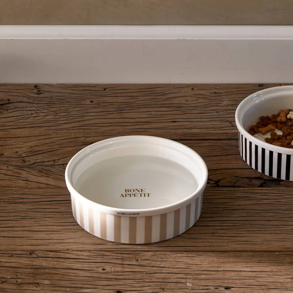 Cheap Riviera Maison Honden Voerbak - Bone Appetit Dog Bowl - L (O 20X6 Cm)