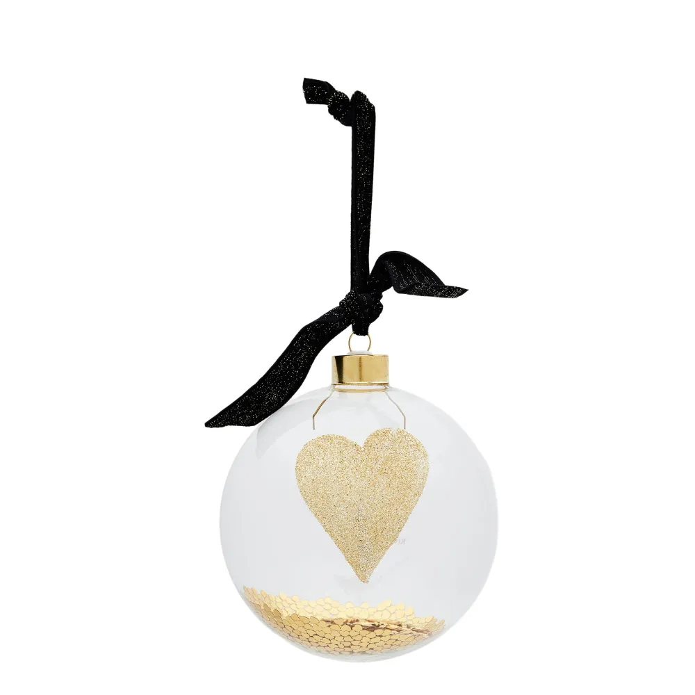 Fashion Riviera Maison Kerstbal Glitter Bow (O12 Cm)
