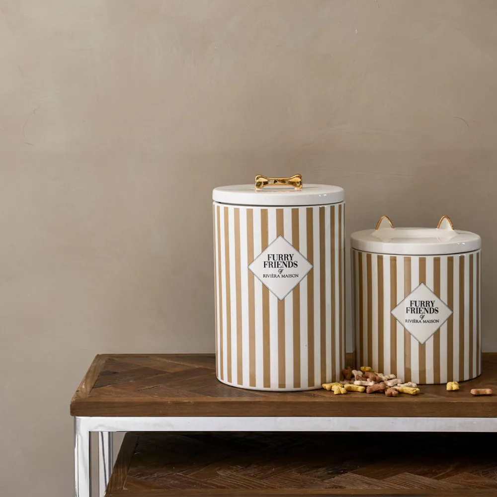 Store Riviera Maison Voorraadpot - Furry Friends Dog Food Storage Jar (17,5X28 Cm)
