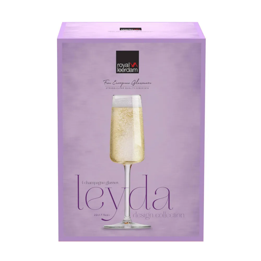 Store Royal Leerdam Champagneglas Leyda (Set Van 4)