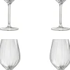 Store Royal Leerdam Wijnglas Wit Plisse (Set Van 4)
