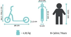 Alu City Vouwbaar 230Mm Geveerd, Zwart|STAR SCOOTER New