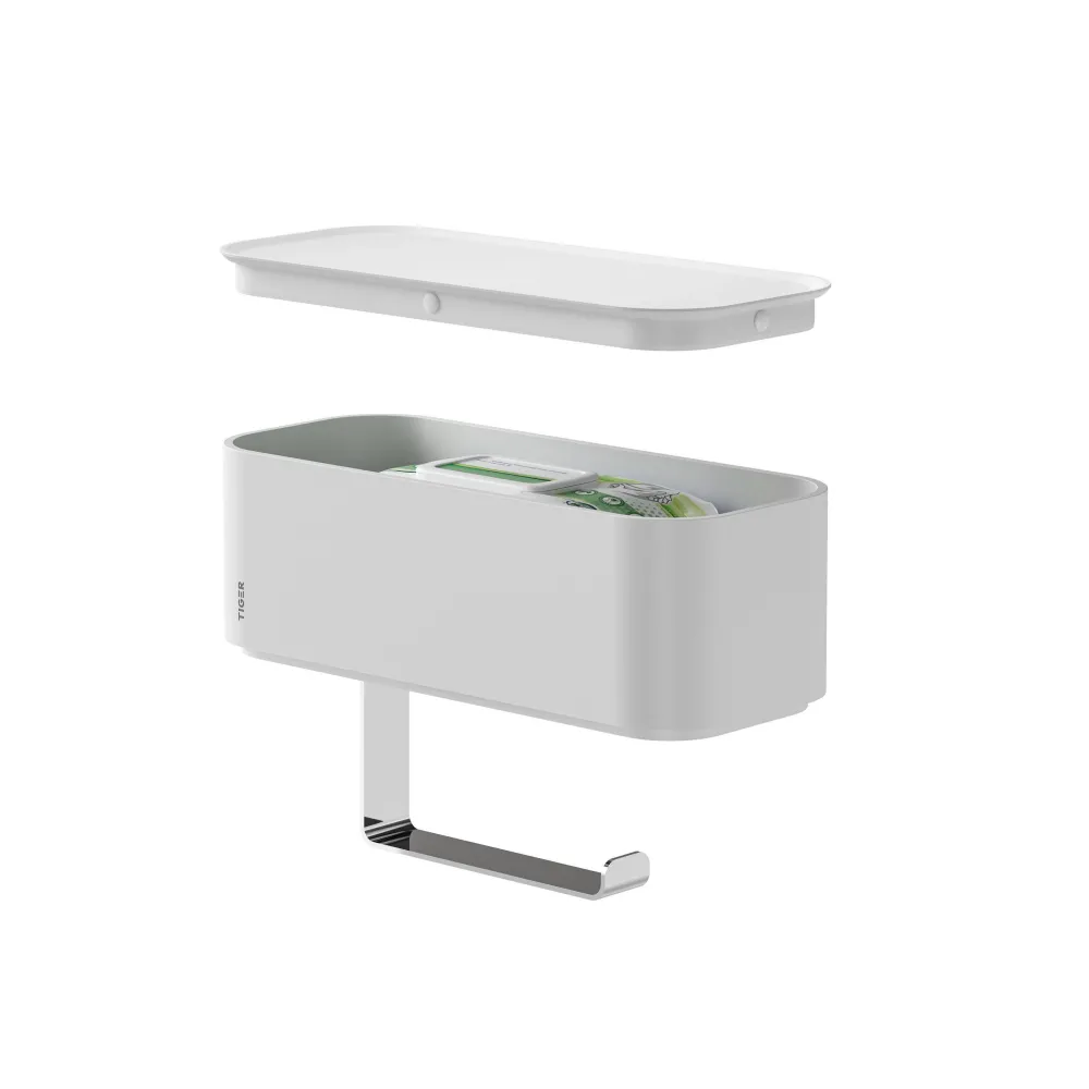 New Tiger Toiletrolhouder Met Opbergbakje 2-Store