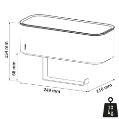 New Tiger Toiletrolhouder Met Opbergbakje 2-Store