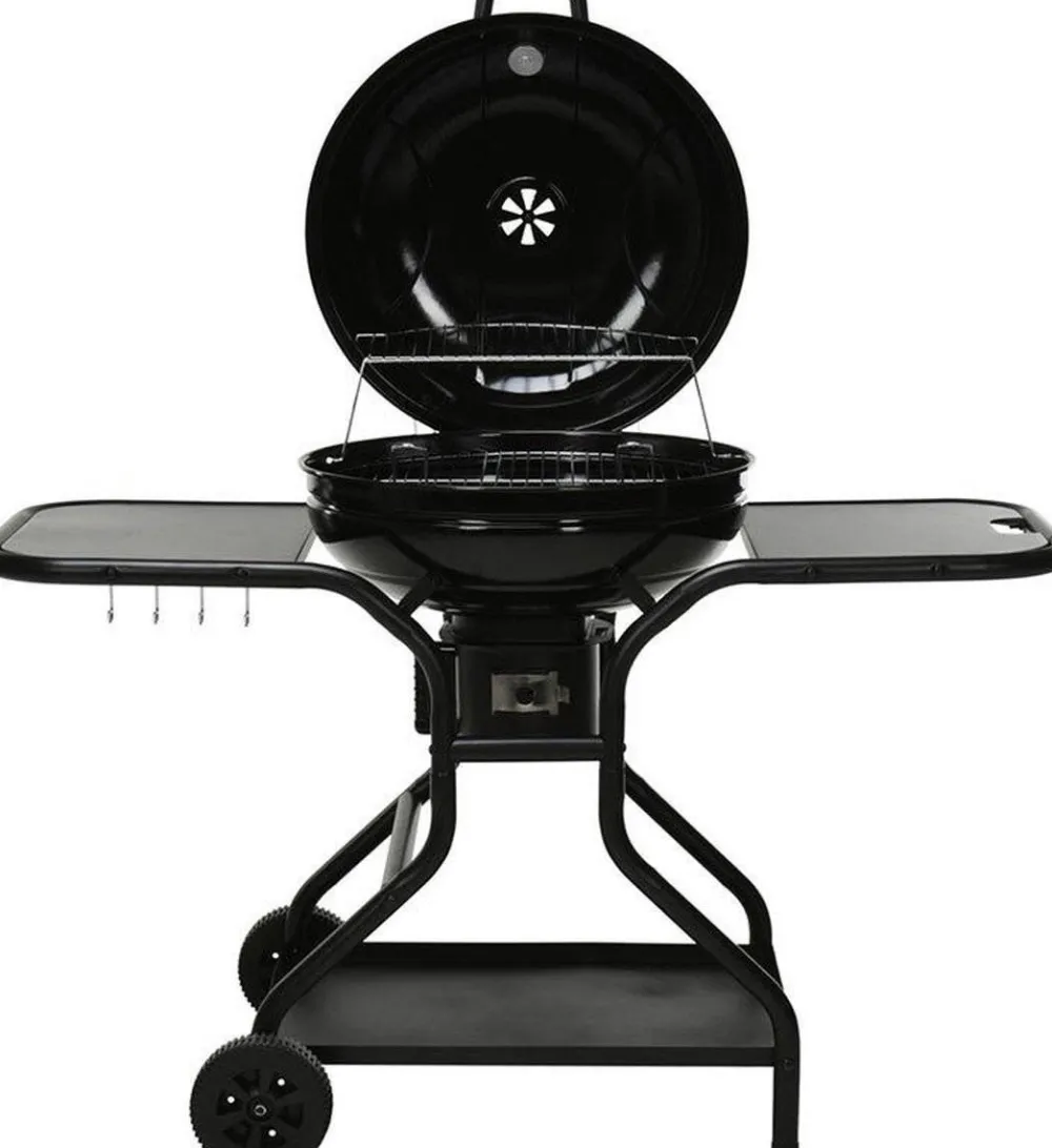 Verrijdbare Houtskoolbarbecue Met Zijtafels|Vaggan Clearance