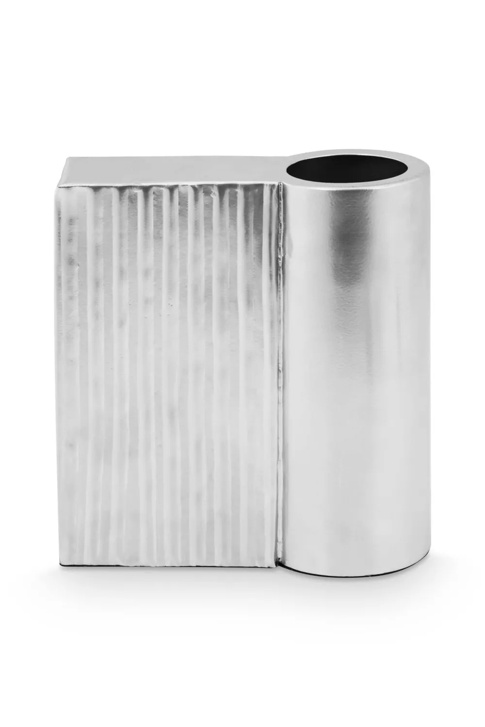 Outlet vtwonen Vaas Metal Ribbed